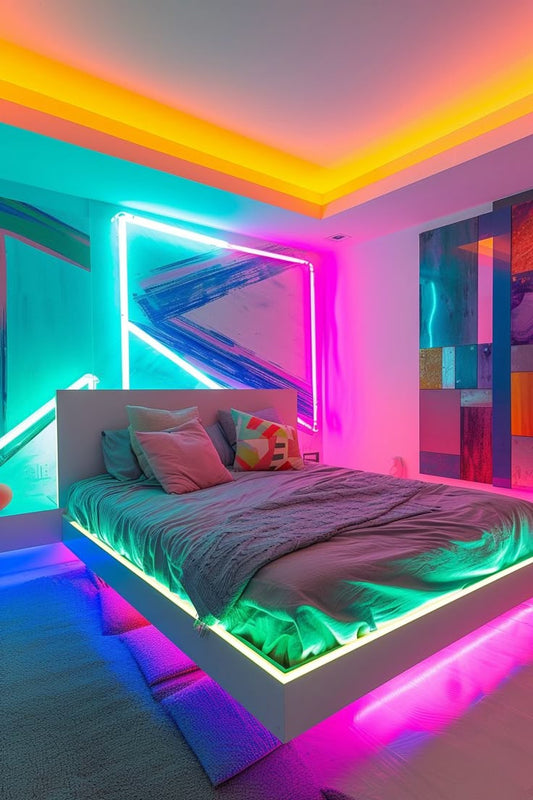 NEON- RGB LED Strip Lights with App & Remote | Music Sync Rope Light for Room