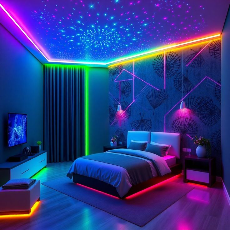 NEON- RGB LED Strip Lights with App & Remote | Music Sync Rope Light for Room