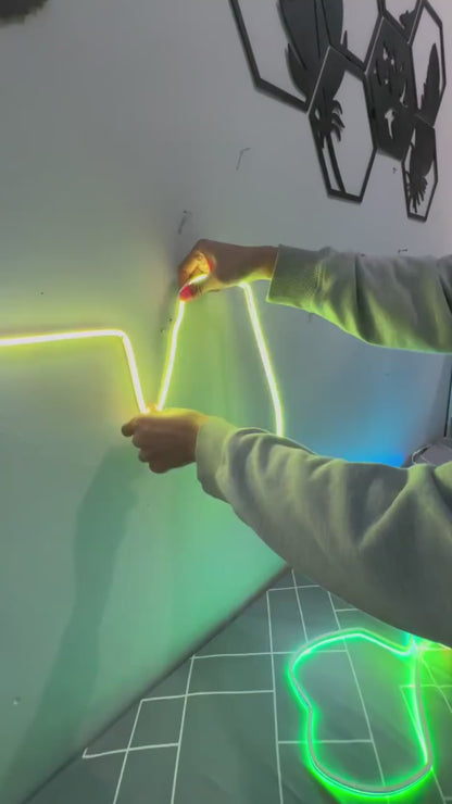 NEON- RGB LED Strip Lights with App & Remote | Music Sync Rope Light for Room